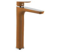Смеситель для раковины Fiore KEVON CHIC 81MX8119, хром/коричневый