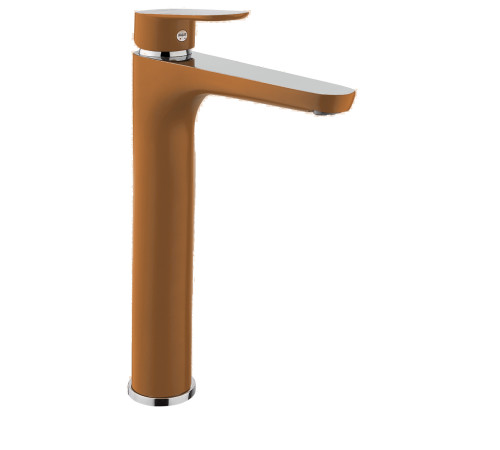Смеситель для раковины Fiore KEVON CHIC 81MX8119, хром/коричневый