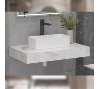 Столешница Velvex Unit 80 белый мрамор