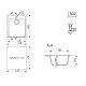 Кухонная мойка Ulgran Quartz Forte 460-08, космос