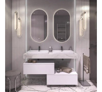 Столешница Velvex Unit 140, белый мрамор