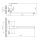 Смеситель для ванны Haiba HB22590-7, черный