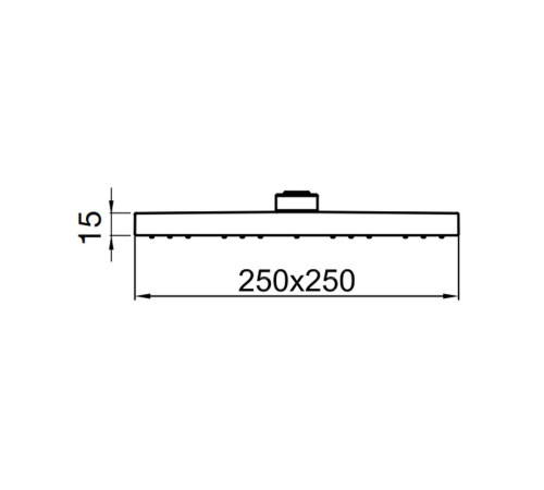 Верхний душ Webert AC1012015PVC, хром