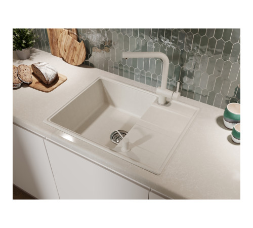 Кухонная мойка Grandex Aqua Topline 600311, белый