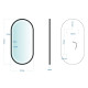 Зеркало Silver Mirrors Виола-лофт 500х1000 (Сенсорный выключатель, рама пластик, гор-вер)  зеркало