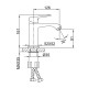 Смеситель для раковины Frap F1076-6, черный