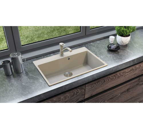 Кухонная мойка Ulgran Quartz Forte 760-02, лен