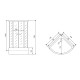 Душевая кабина Timo Comfort Clean Glass T-8880C, 80x80x220