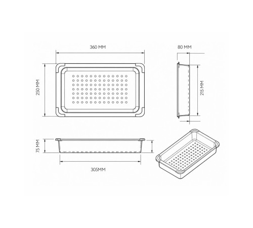 Треугольный коландер Fmark F-SL-Q3655