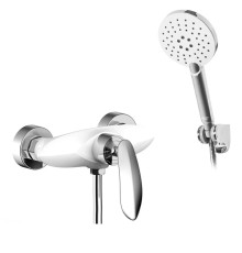 Смеситель для душа Grocenberg GB9001WC, белый/хром