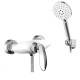 Смеситель для душа Grocenberg GB9001WC, белый/хром