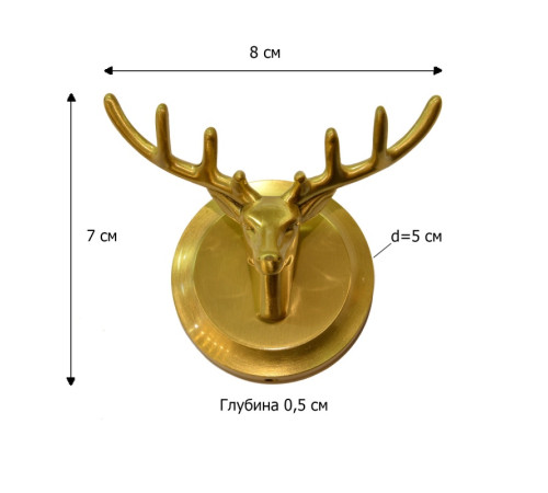 Крючок для ванной комнаты Bronze de Luxe SCANDI 81152, бронза