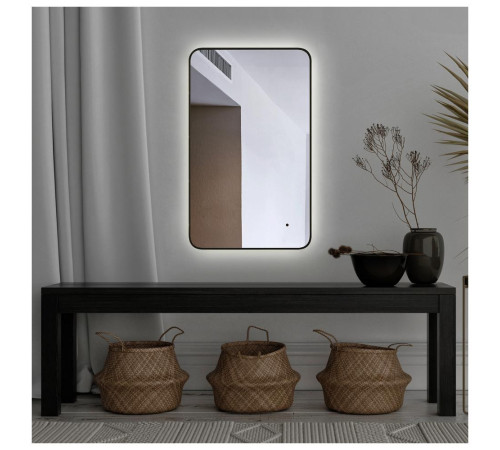 Зеркало Silver Mirrors Incanto-BLACK 600х1000 (бесконтактный сенсор, гор./верт.)