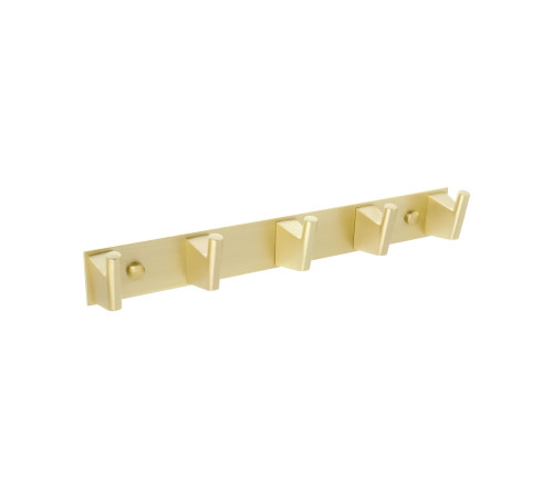 Планка с пятью крючками FIXSEN TREND GOLD FX-99005-5, матовое золото