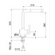 Смеситель для кухни Webert Lisbona LS940302560, черный