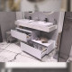 Тумба подвесная без столешницы Velvex Unit tp.UNI.80.1Y белый матовый, 80 см