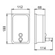 Дозатор для мыла FRAP F402, хром