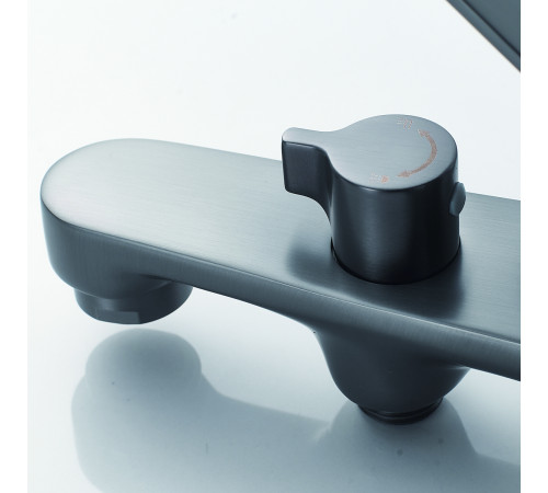 Смеситель для ванны Shevanik S6202T, оружейная сталь