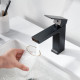 Смеситель для раковины Rose R1801H-1, черный