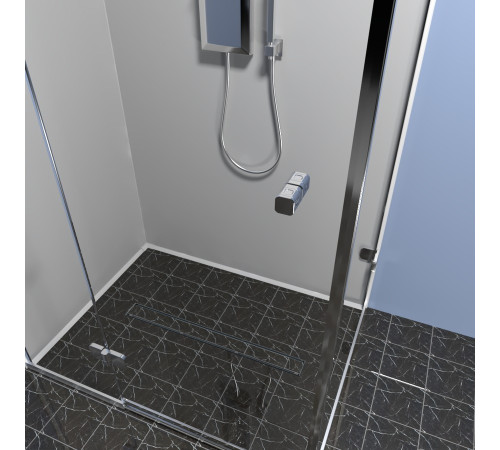 Душевой лоток (двухсторонняя решетка) TIMO Drain Protect DP20900-PG20900, сатин
