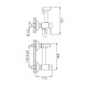 Гигиенический душ со смесителем FRAP F7503-6, черный