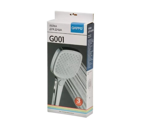 Лейка для душа GAPPO G001, хром
