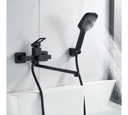 Смеситель для ванны Raffine F2296H, черный