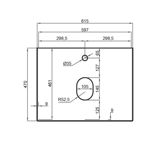 Столешница La Fenice Granite Gray Structural Terra 60 см, белая