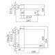 Смеситель для ванны FRAP F3291-6, черный