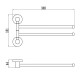 Полотенцедержатель Savol S-005602Q, графит