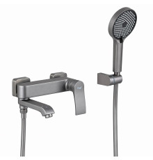 Смеситель для ванны FRAP F3275-19, оружейная сталь