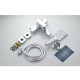 Смеситель для ванны Knotlor KN-22, хром
