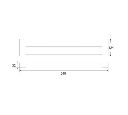Полотенцедержатель Rose RG1827H, черный