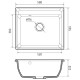 Кухонная мойка GranFest VERTEX 580, песочный