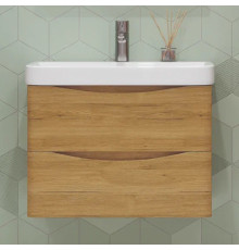Тумба под раковину подвесная Velvex Clay tp.CLA.9595.70.2Y дуб верона, 70 см