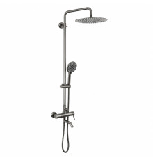Душевая система FRAP F24807-9, оружейная сталь