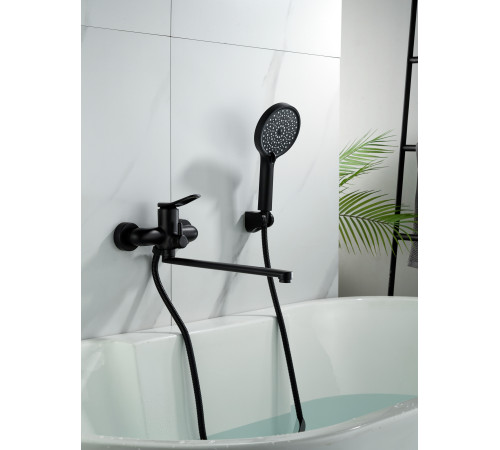 Смеситель для ванны Shevanik S4722H, черный