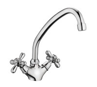 Смеситель для кухни Haiba HB4125, хром