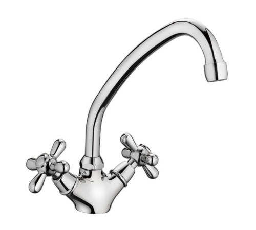 Смеситель для кухни Haiba HB4125, хром