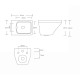 Унитаз подвесной Knotlor WC545WG, белый
