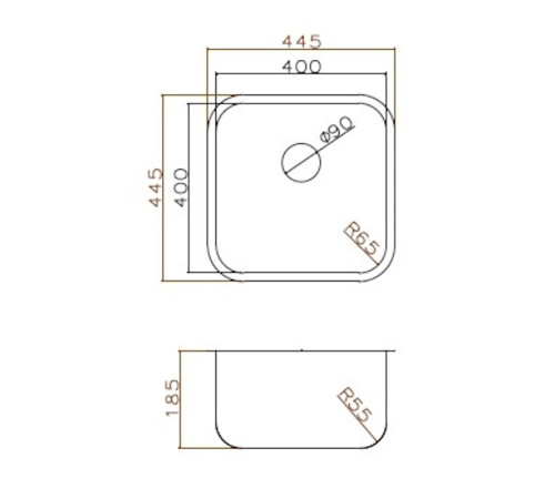 Кухонная мойка Grandex Aqua Select 2003331, золото