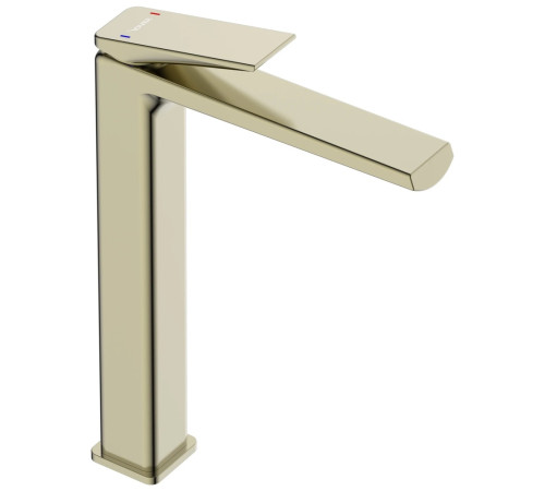 Смеситель для раковины высокий Savol S-DG2311C, матовое золото