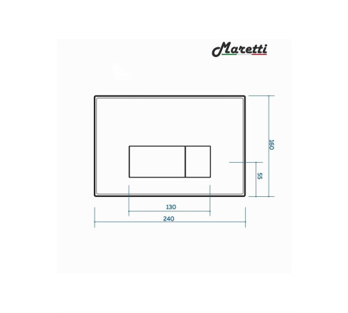 Комплект Maretti 3 в 1: унитаз UM10PBM51-560, инсталляция AC11P5211, кнопка AC12UM-560