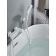 Смеситель для ванны Rose R2802C, белый