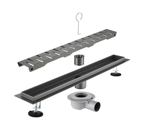 Трап для душа 60см Savol S-DL02Q-60, графит