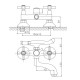 Смеситель для ванны Cron CN3042, хром
