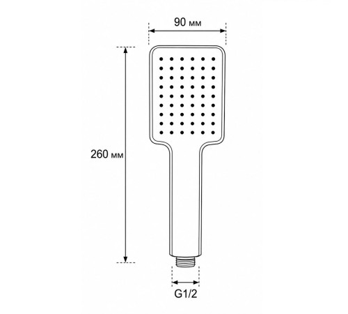 Лейка для душа GAPPO G33, хром