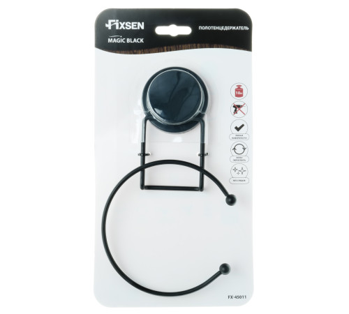 Кольцо для полотенец FIXSEN MAGIC BLACK FX-45011, черный