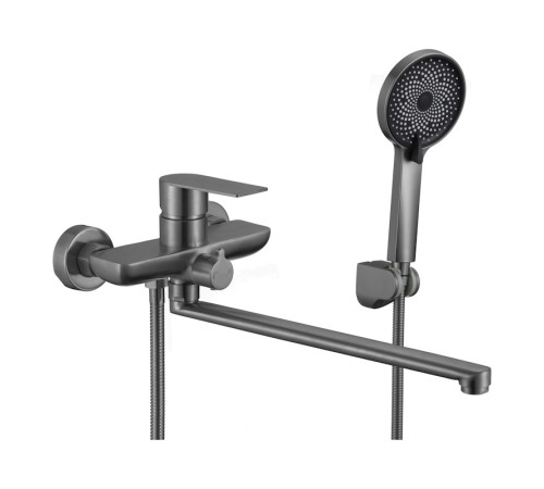 Смеситель для ванны Fmark FS8824Q, графит