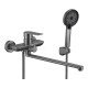 Смеситель для ванны Fmark FS8824Q, графит